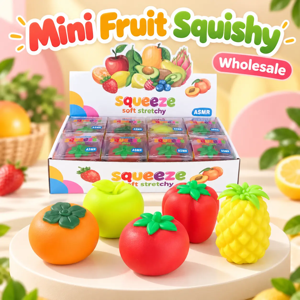 Mini Fruit Crunchy Squishies catalog reference