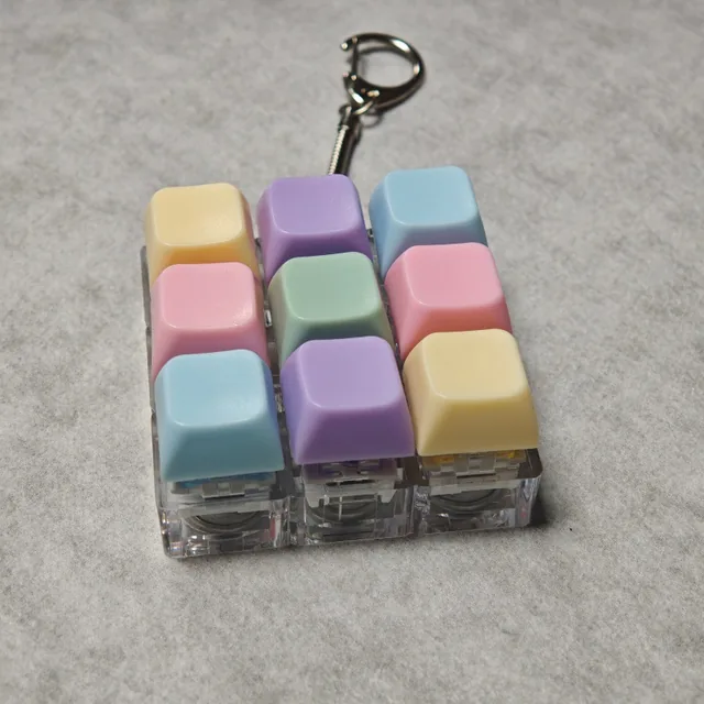 9-Key Fidget Keyboard Keychain — Standard · Non-light wholesale product