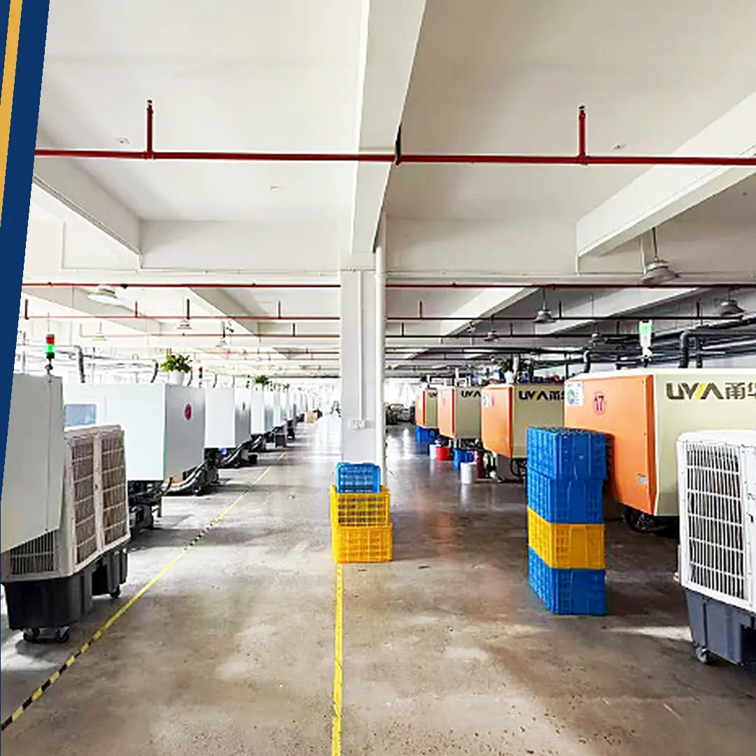 Squishy toy production and quality control in a factory workshop