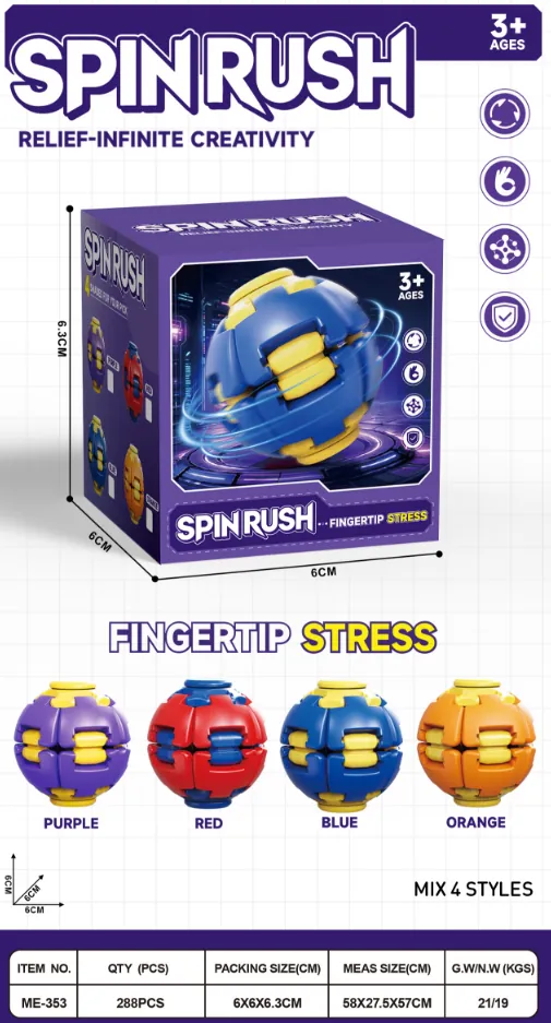 ME-353 push spinner and packaging in the catalog photograph
